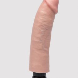 King Cock Vibrating Girthy Realistic Suction Cup Dildo 8.5 Inch