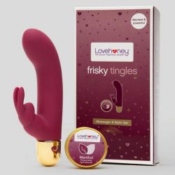 Lovehoney Frisky Tingles Rabbit Vibrator and Pleasure Balm Gift Set
