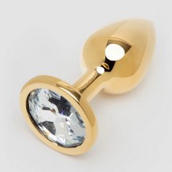 Lovehoney Jeweled Gold Metal Small Butt Plug 2.5 Inch