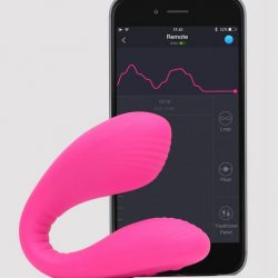 Lovense Quake App Controlled Rechargeable Dual Clitoral and G-Spot Vibrator