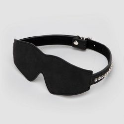 Ouch! Faux Leather Diamond Studded Eye-Mask