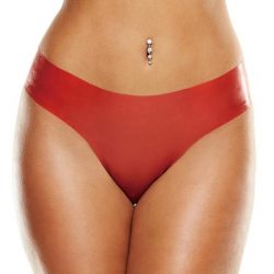 Premium Latex Red Brazilian Panties