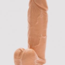 Si Novelties Extra Thick Suction Cup Dildo with Balls 8 Inch