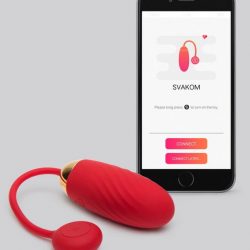 Svakom Ella Neo App Controlled Rechargeable Textured Love Egg Vibrator