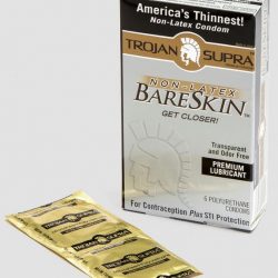 Trojan Supra Non Latex Polyurethane Condoms (6 Count)
